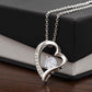 To The Beautiful Bride - Warmest Wishes -  Forever Heart Necklace