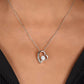 To The Beautiful Bride - Warmest Wishes -  Forever Heart Necklace