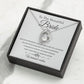 To The Beautiful Bride - Warmest Wishes -  Forever Heart Necklace