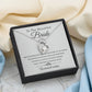 To The Beautiful Bride - Warmest Wishes -  Forever Heart Necklace
