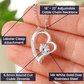 To The Beautiful Bride - Warmest Wishes -  Forever Heart Necklace