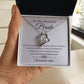 To The Beautiful Bride - Warmest Wishes -  Forever Heart Necklace