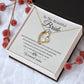 To The Beautiful Bride - Warmest Wishes -  Forever Heart Necklace