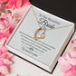 To The Beautiful Bride - Warmest Wishes -  Forever Heart Necklace